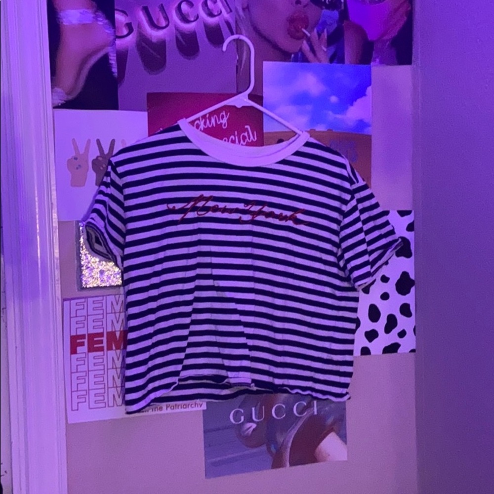 Striped crop top